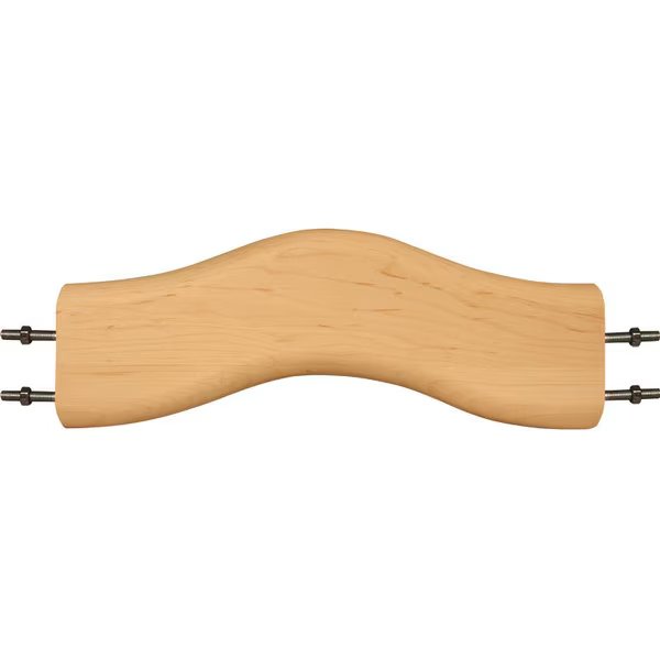 5 3/4 x 15 5/8 x 1 3/4 Double Pedestal Stretcher in Hard Maple, Osborne Wood Products, Mfr#: 1165HM